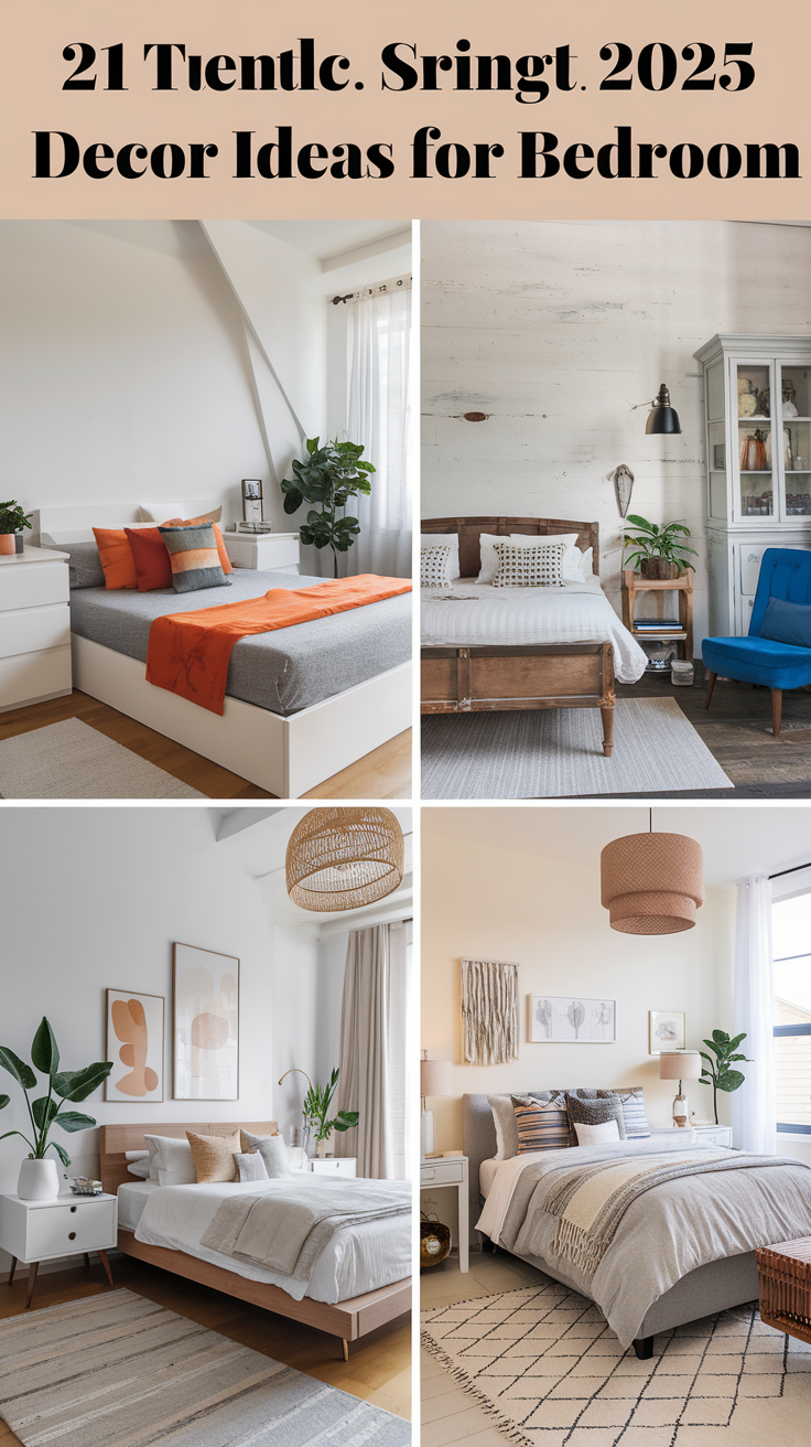 21 Trendi Spring 2025 Decor Ideas for Bedroom – Fresh & Stylish Spring Refresh
