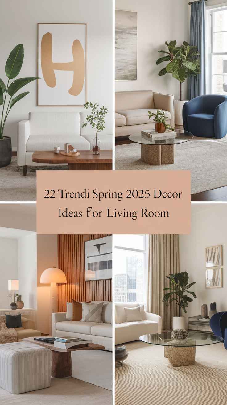 22 Trendi Spring 2025 Decor Ideas for Living Room – Simple & Cozy Inspiration
