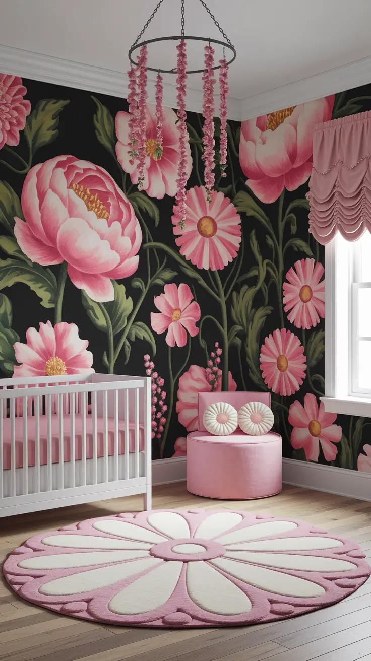 20 Beautiful Girls Nursery Ideas with Decor, Themes, Wallpaper & Pink Vintage Styles