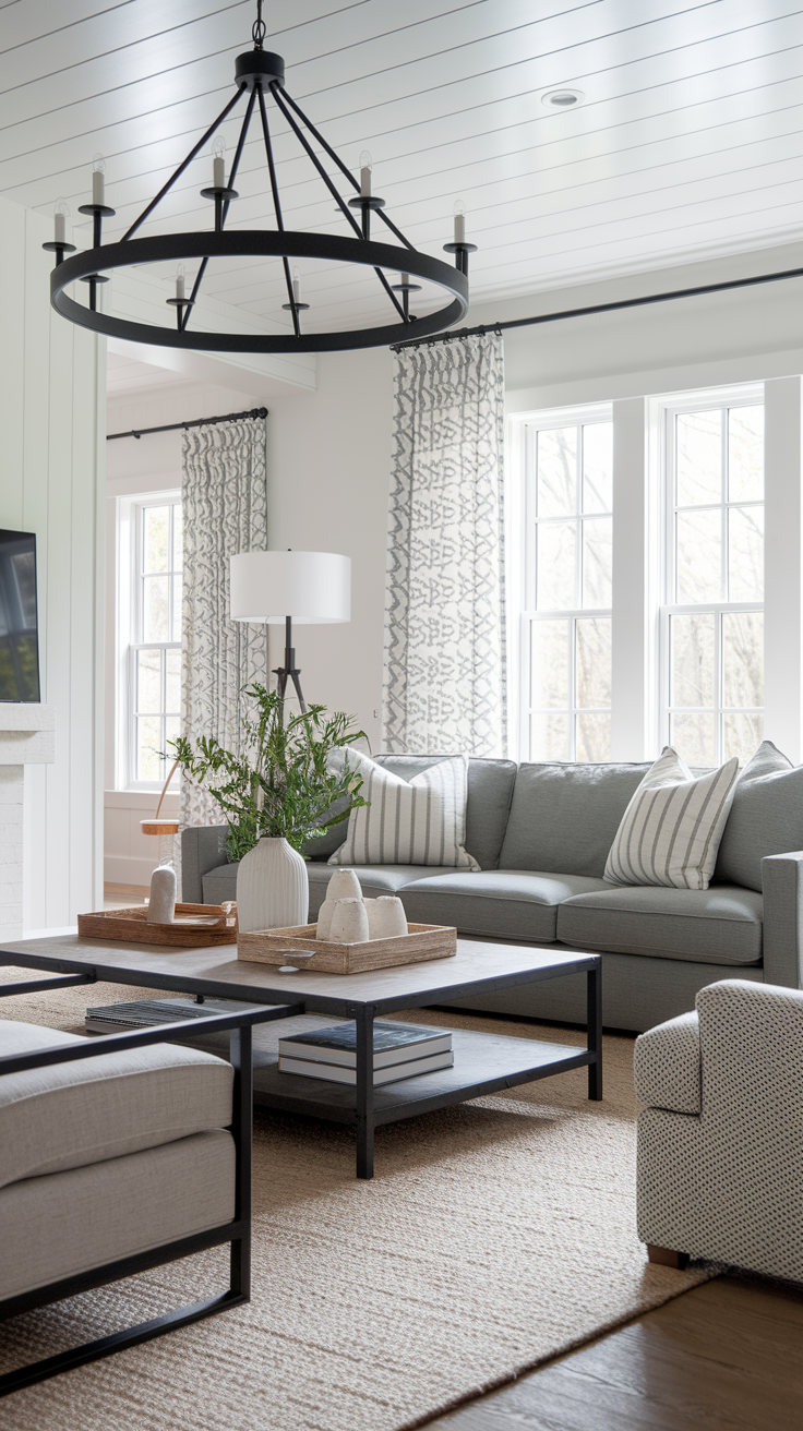 20 Farmhouses Living Room Ideas for a Cozy, Rustic, Modern, and Vintage-Inspired Home