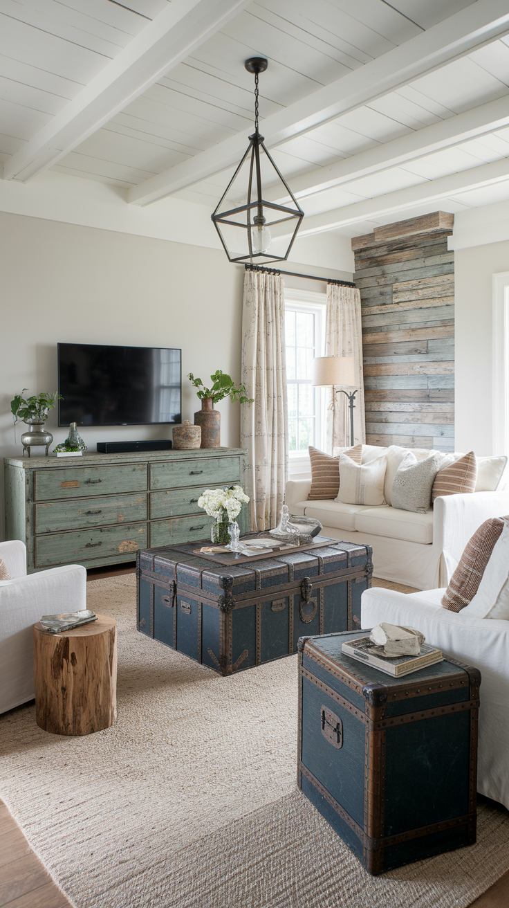 20 Farmhouses Living Room Ideas for a Cozy, Rustic, Modern, and Vintage-Inspired Home