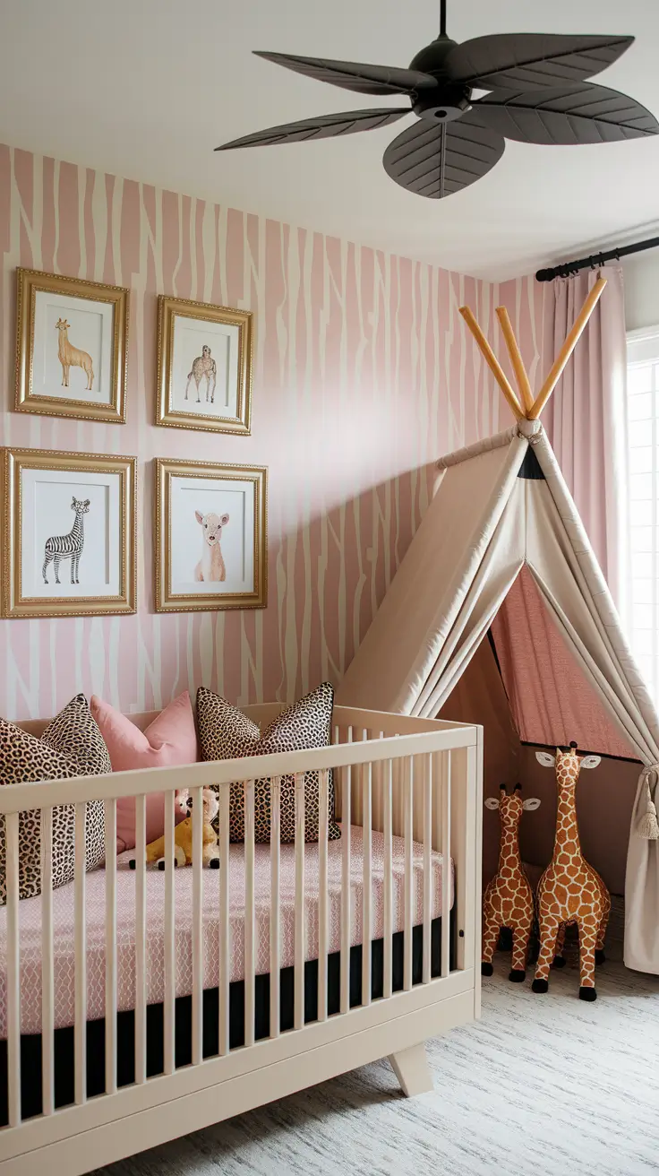 20 Beautiful Girls Nursery Ideas with Decor, Themes, Wallpaper & Pink Vintage Styles