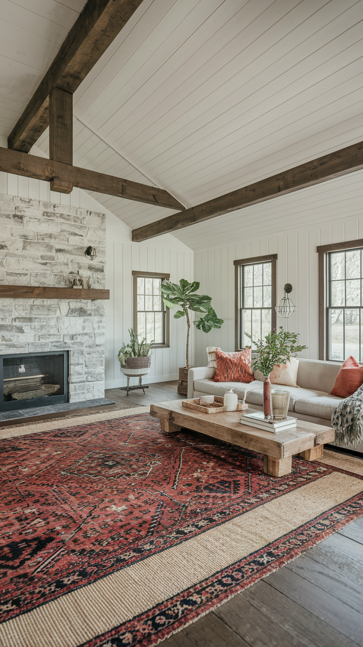 20 Farmhouses Living Room Ideas for a Cozy, Rustic, Modern, and Vintage-Inspired Home