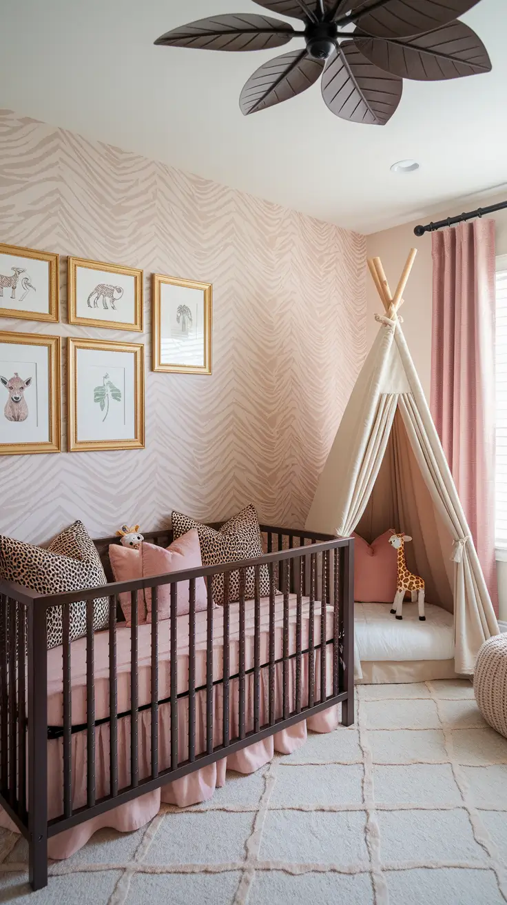 20 Beautiful Girls Nursery Ideas with Decor, Themes, Wallpaper & Pink Vintage Styles