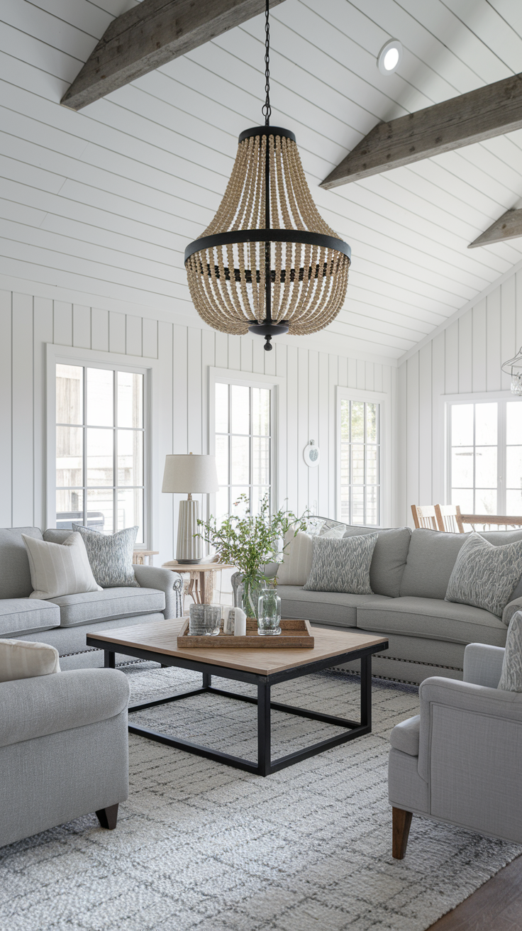 20 Farmhouses Living Room Ideas for a Cozy, Rustic, Modern, and Vintage-Inspired Home
