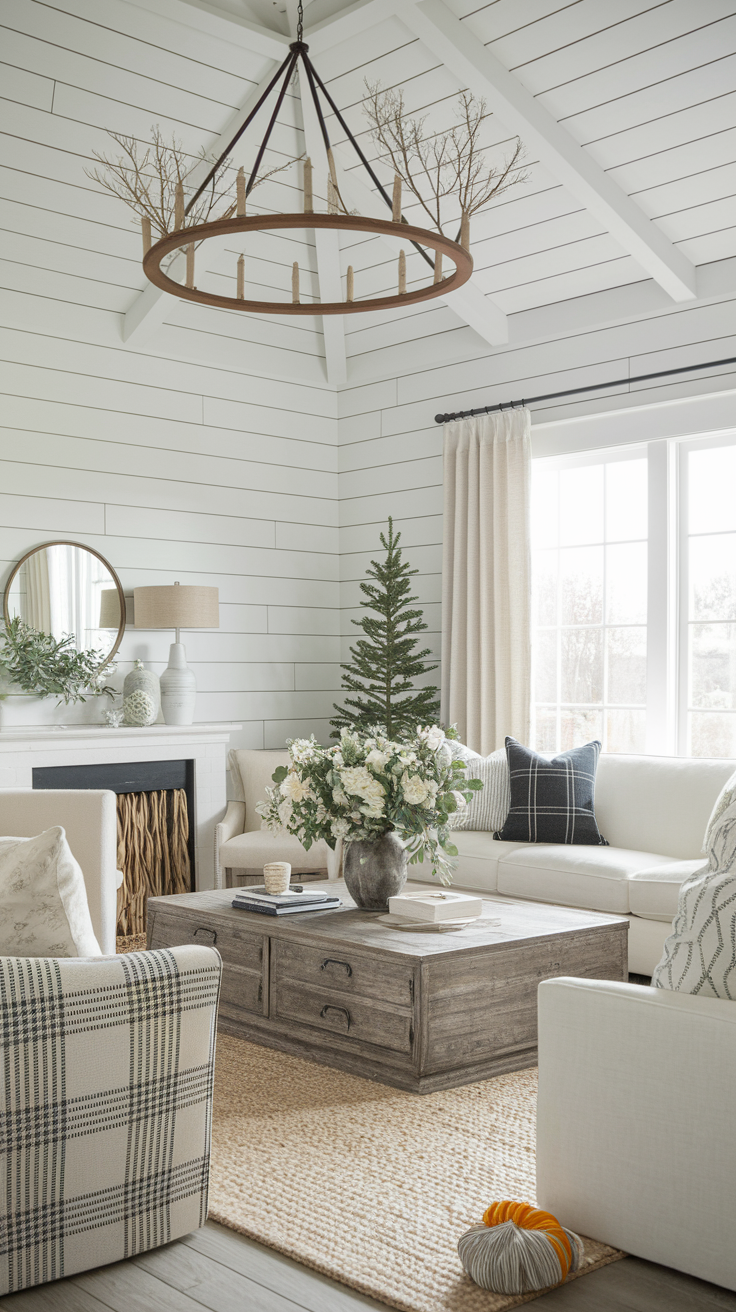 20 Farmhouses Living Room Ideas for a Cozy, Rustic, Modern, and Vintage-Inspired Home