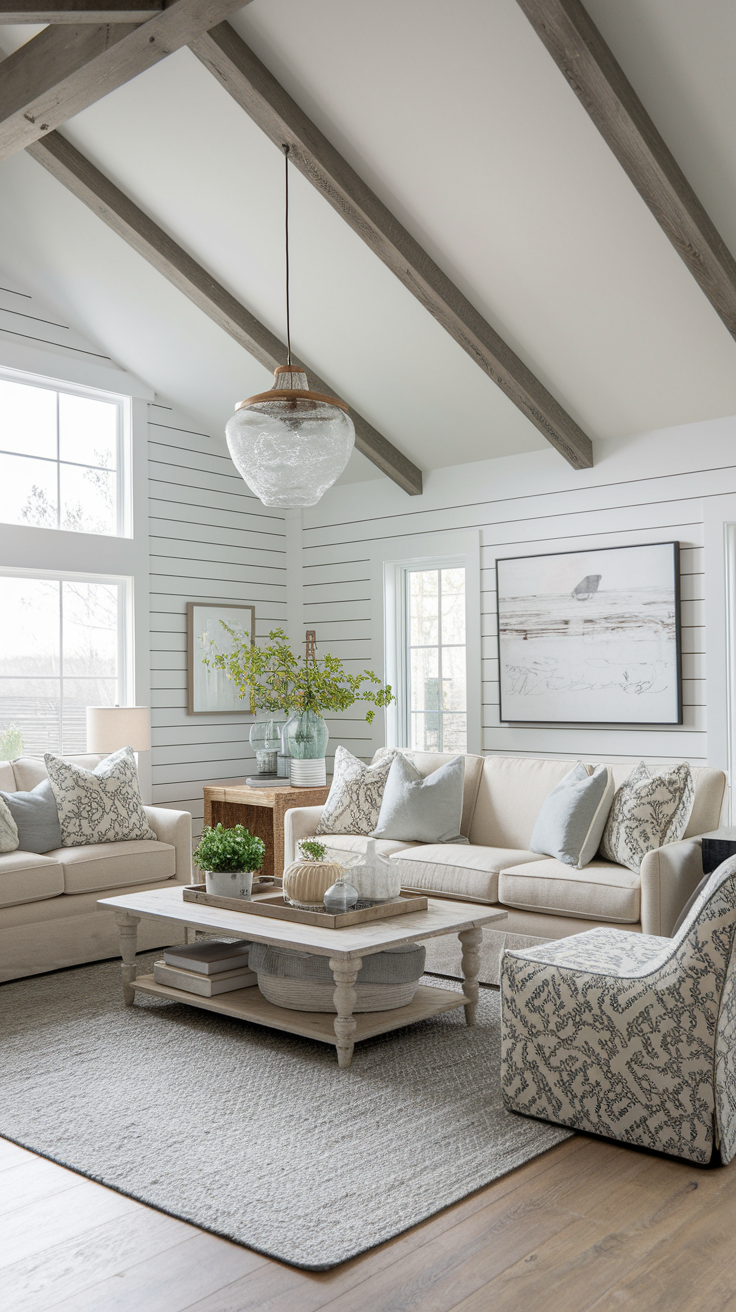 20 Farmhouses Living Room Ideas for a Cozy, Rustic, Modern, and Vintage-Inspired Home