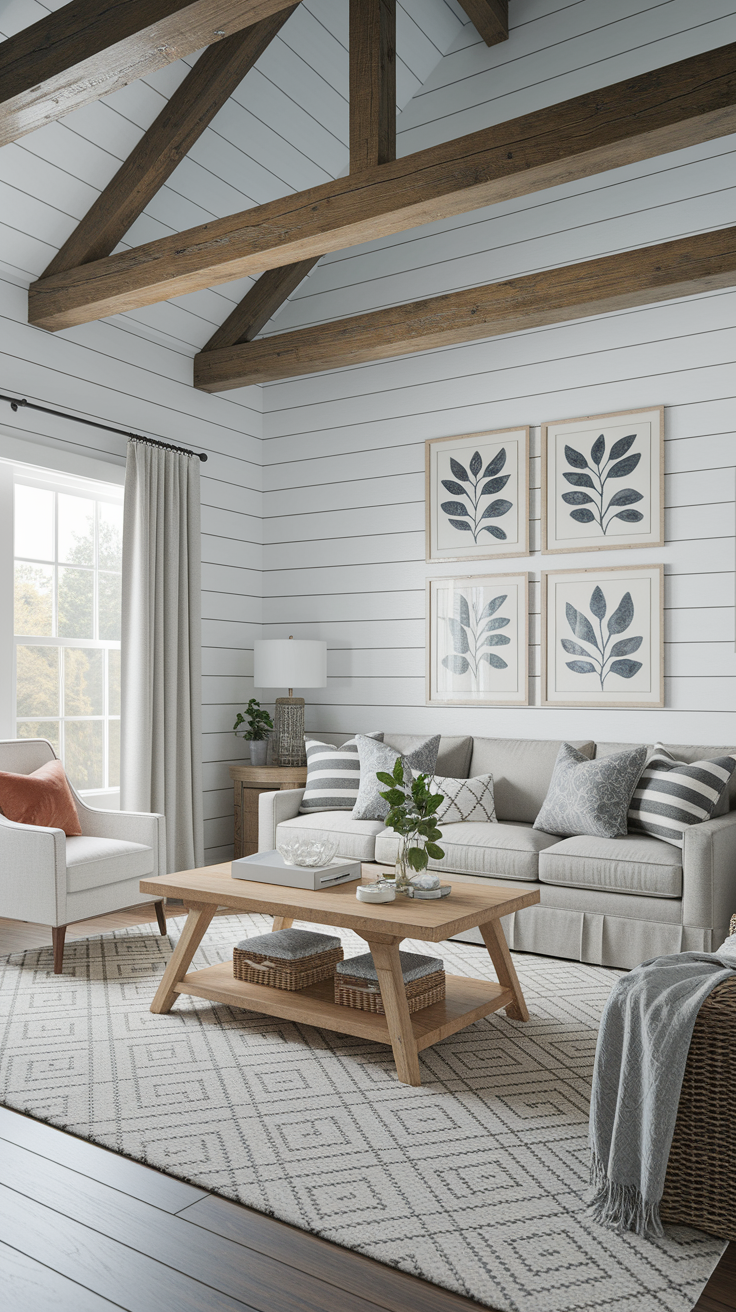 20 Farmhouses Living Room Ideas for a Cozy, Rustic, Modern, and Vintage-Inspired Home
