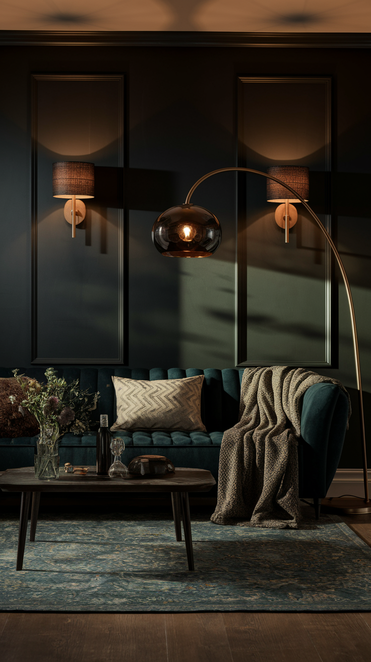 20 Moody Living Room Ideas for Modern, Rustic, and Cozy Dark-Inspired Interiors