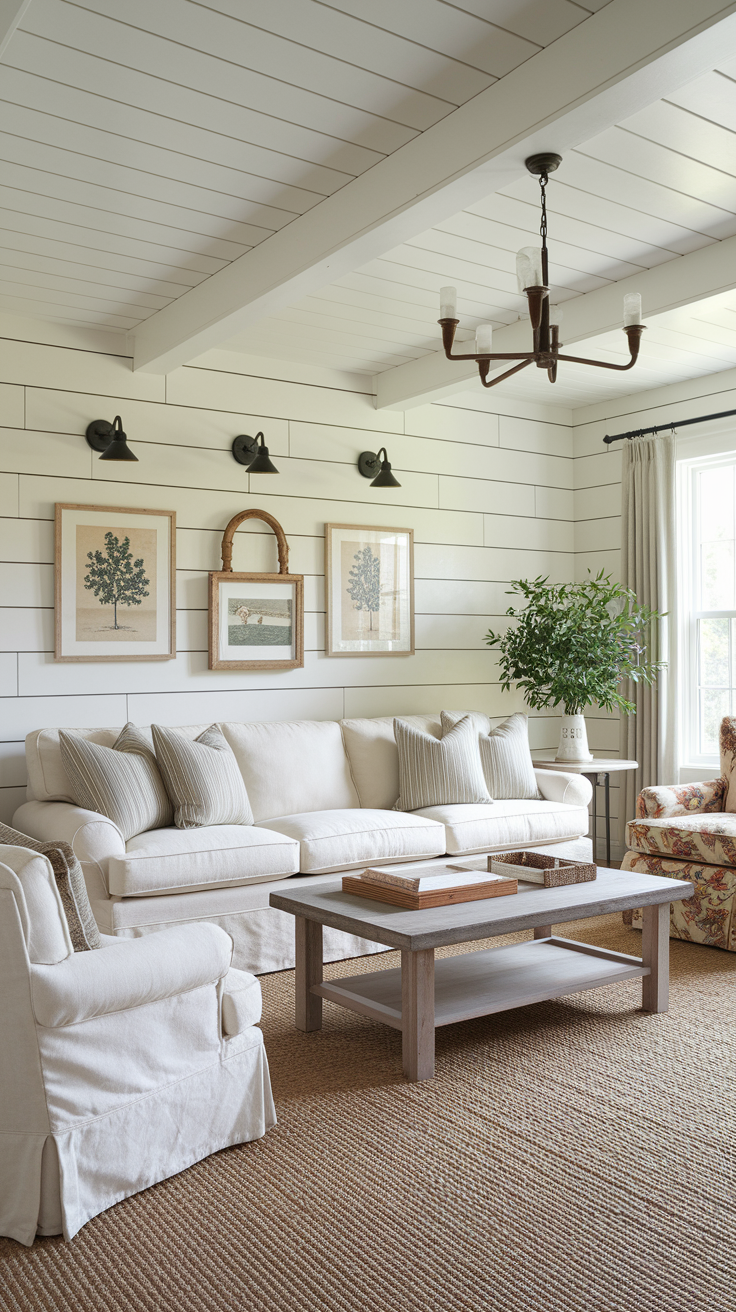 20 Farmhouses Living Room Ideas for a Cozy, Rustic, Modern, and Vintage-Inspired Home