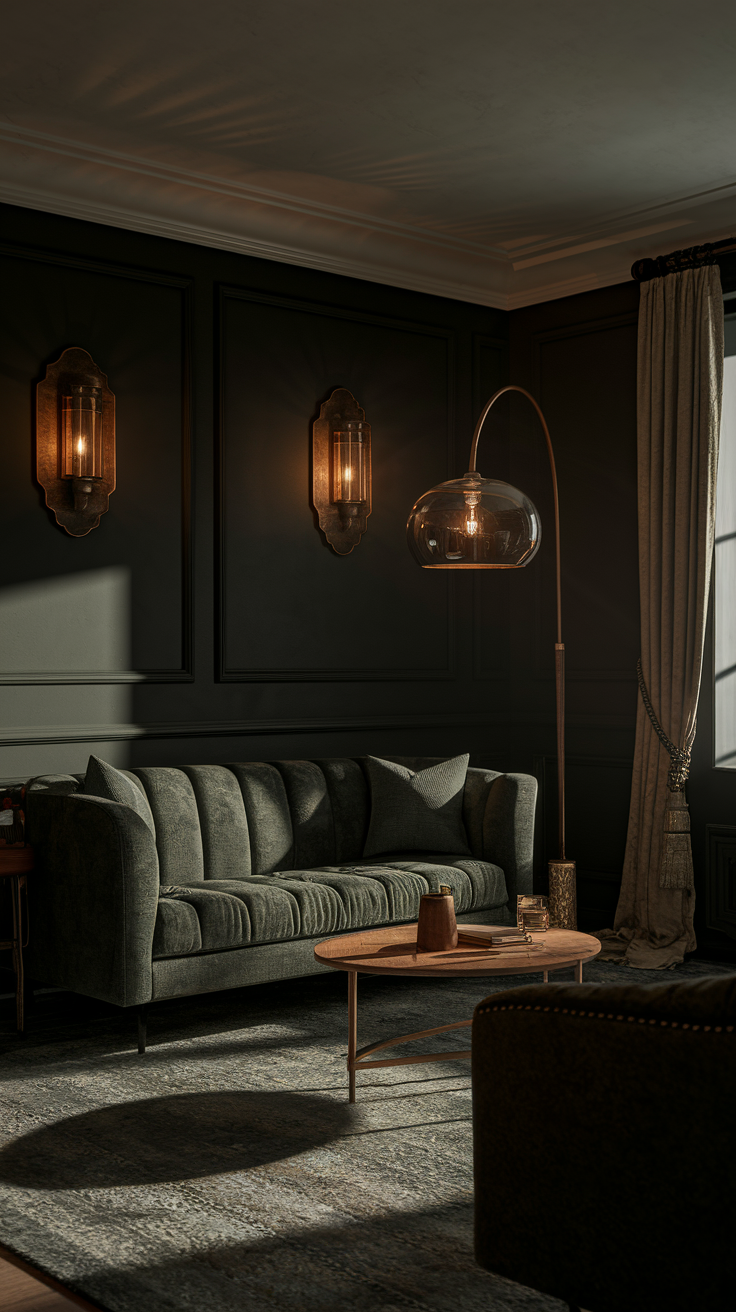 20 Moody Living Room Ideas for Modern, Rustic, and Cozy Dark-Inspired Interiors