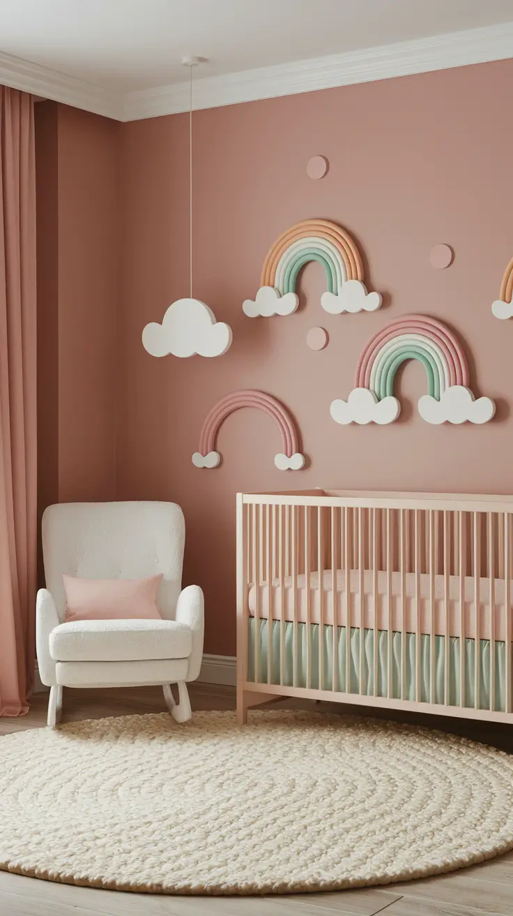 20 Beautiful Girls Nursery Ideas with Decor, Themes, Wallpaper & Pink Vintage Styles