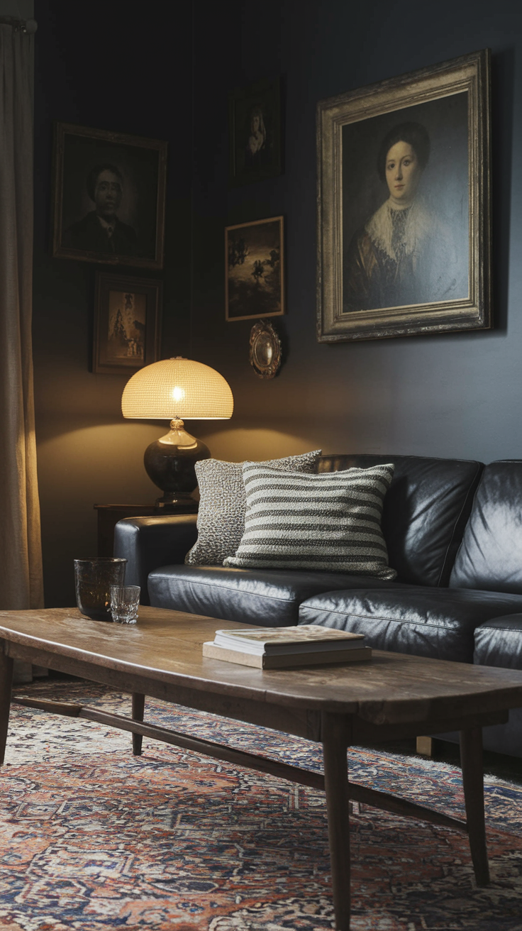 20 Moody Living Room Ideas for Modern, Rustic, and Cozy Dark-Inspired Interiors