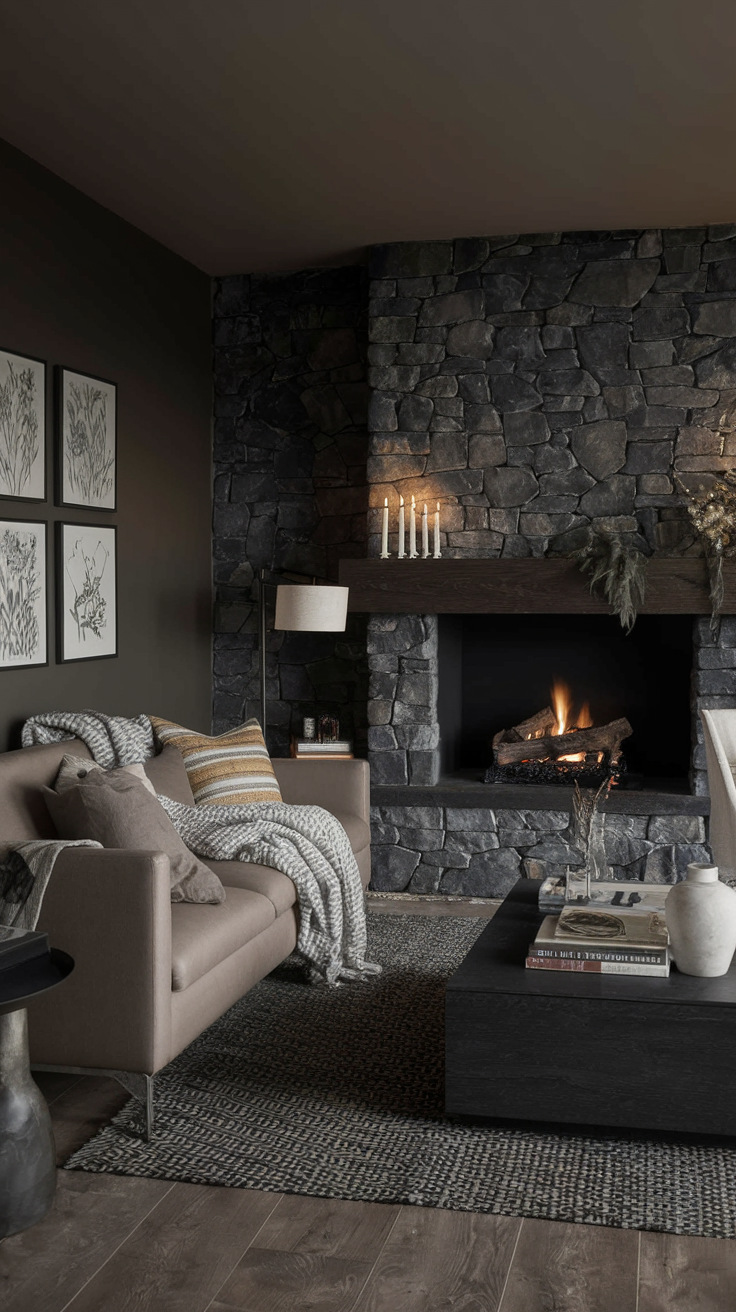 20 Moody Living Room Ideas for Modern, Rustic, and Cozy Dark-Inspired Interiors