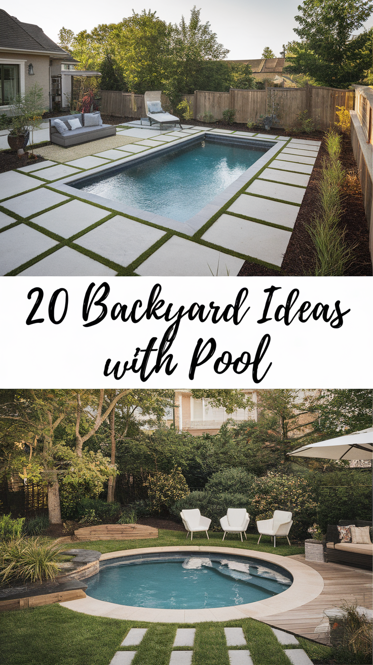 20 Backyard Ideas with Pool for a Cozy, Modern, and Entertaining Outdoor Space