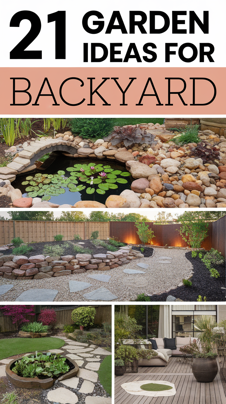 21 Creative and Low-Cost Garden Ideas for Backyard Landscaping, DIY, Zen, and Flower Designs