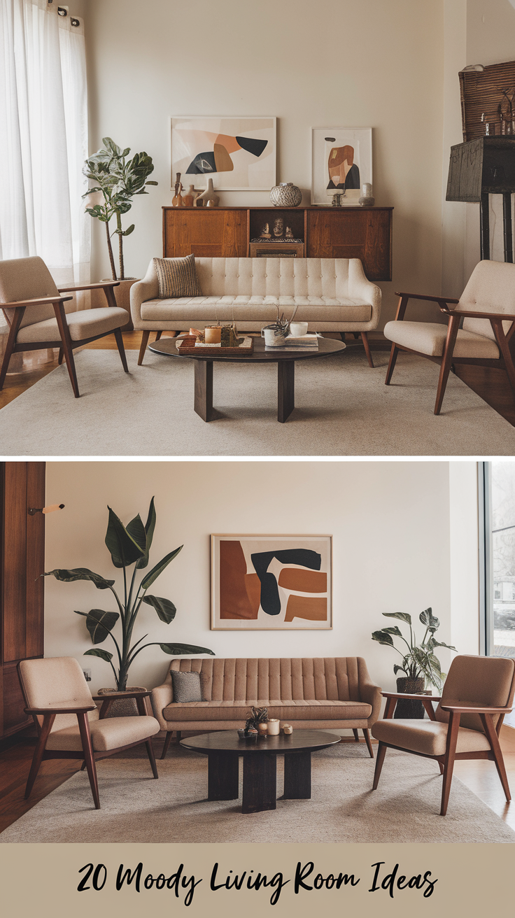 20 Moody Living Room Ideas for Modern, Rustic, and Cozy Dark-Inspired Interiors