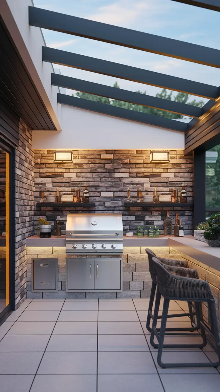 Outdoor BBQ Area with Roof: 10 Practical and Stylish Design Ideas