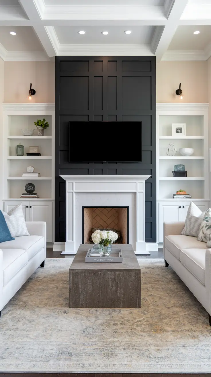 Accent Walls in Living Room Ideas: Stylish Designs with Paint, Wallpaper & Texture