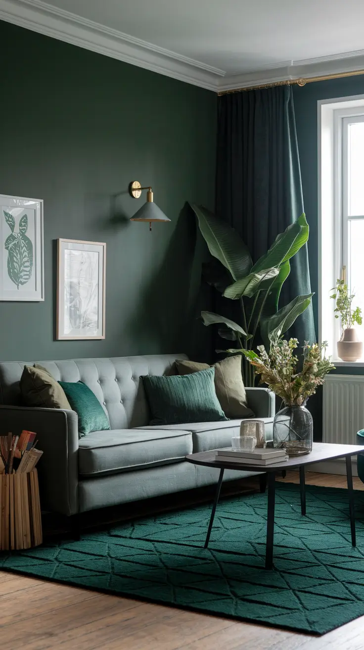 Dark Green Living Room: Inspiring Ideas and Stylish Decor Tips