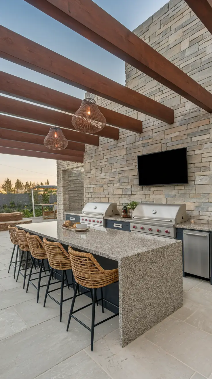 Outdoor BBQ Area with Roof: 10 Practical and Stylish Design Ideas