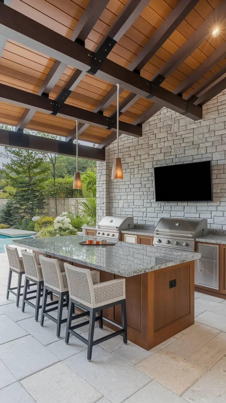 Outdoor BBQ Area with Roof: 10 Practical and Stylish Design Ideas