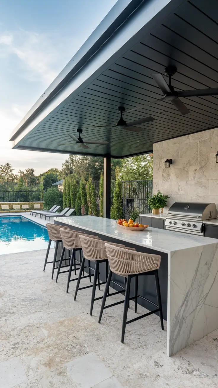 Outdoor BBQ Area with Roof: 10 Practical and Stylish Design Ideas