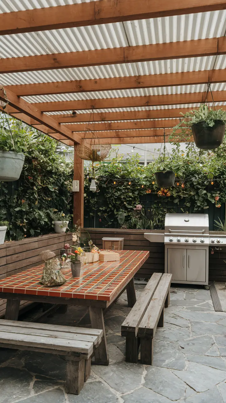 Outdoor BBQ Area with Roof: 10 Practical and Stylish Design Ideas