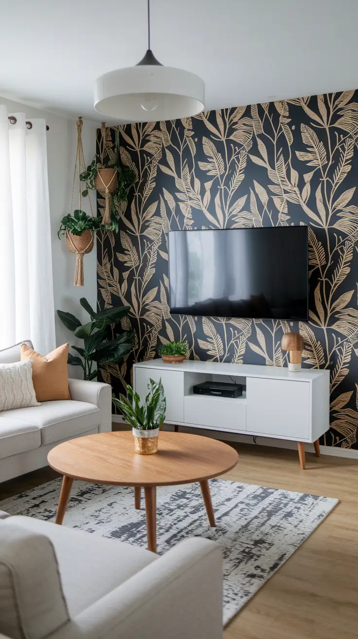 Accent Walls in Living Room Ideas: Stylish Designs with Paint, Wallpaper & Texture