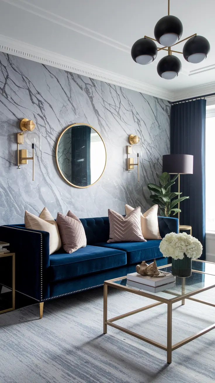 Accent Walls in Living Room Ideas: Stylish Designs with Paint, Wallpaper & Texture