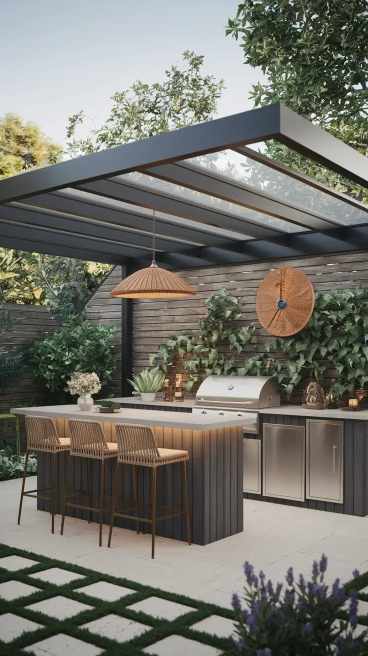 Outdoor BBQ Area with Roof: 10 Practical and Stylish Design Ideas