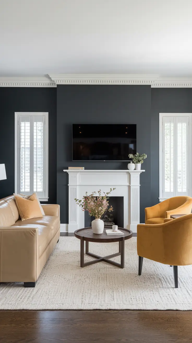 Accent Walls in Living Room Ideas: Stylish Designs with Paint, Wallpaper & Texture