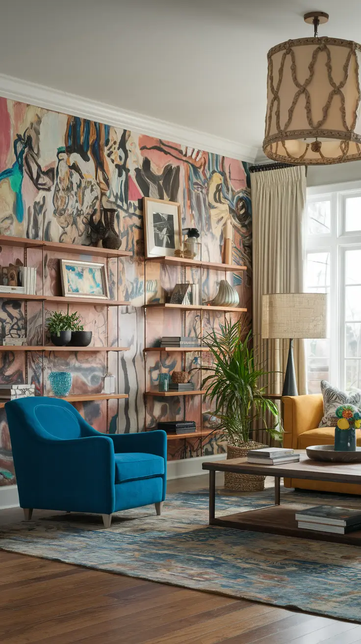 Accent Walls in Living Room Ideas: Stylish Designs with Paint, Wallpaper & Texture