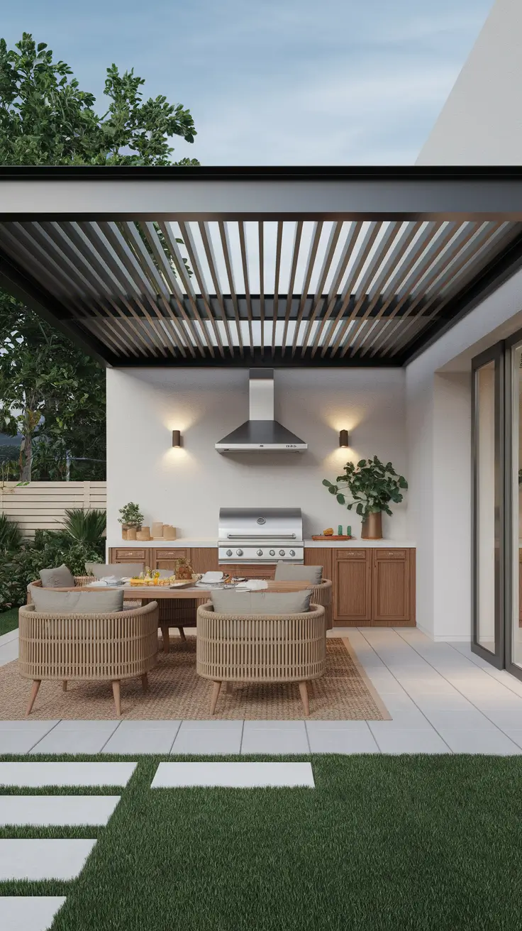 Outdoor BBQ Area with Roof: 10 Practical and Stylish Design Ideas