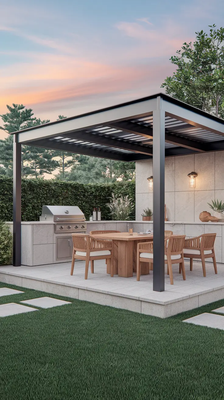 Outdoor BBQ Area with Roof: 10 Practical and Stylish Design Ideas
