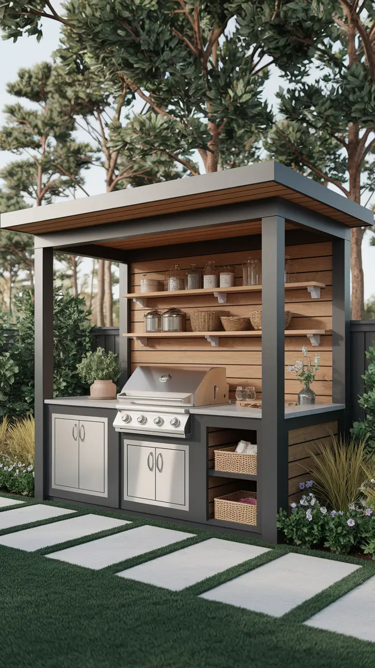 Outdoor BBQ Area with Roof: 10 Practical and Stylish Design Ideas