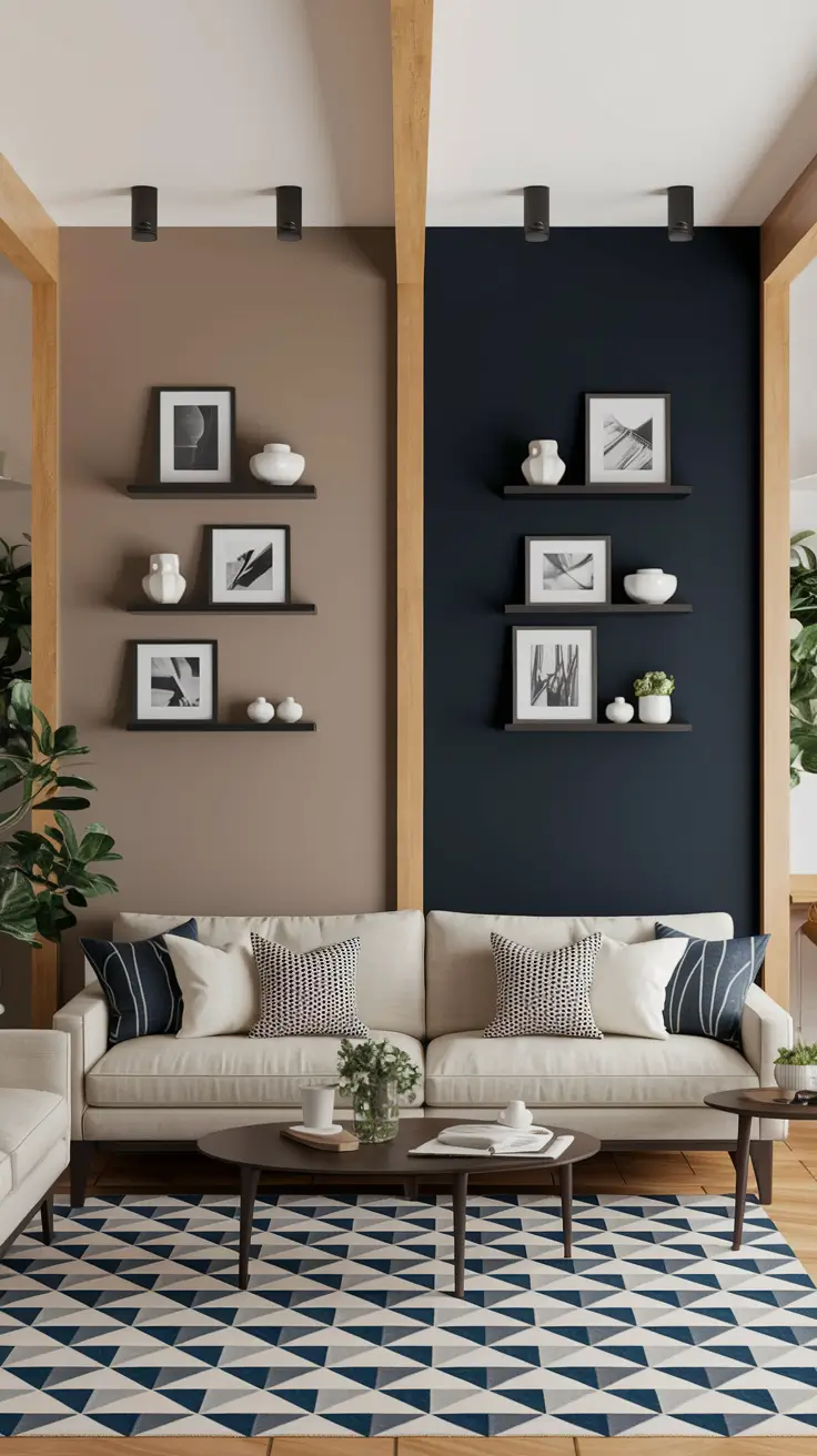 Accent Walls in Living Room Ideas: Stylish Designs with Paint, Wallpaper & Texture