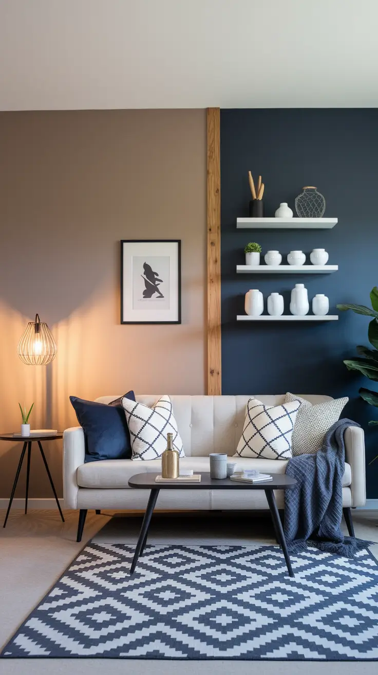 Accent Walls in Living Room Ideas: Stylish Designs with Paint, Wallpaper & Texture