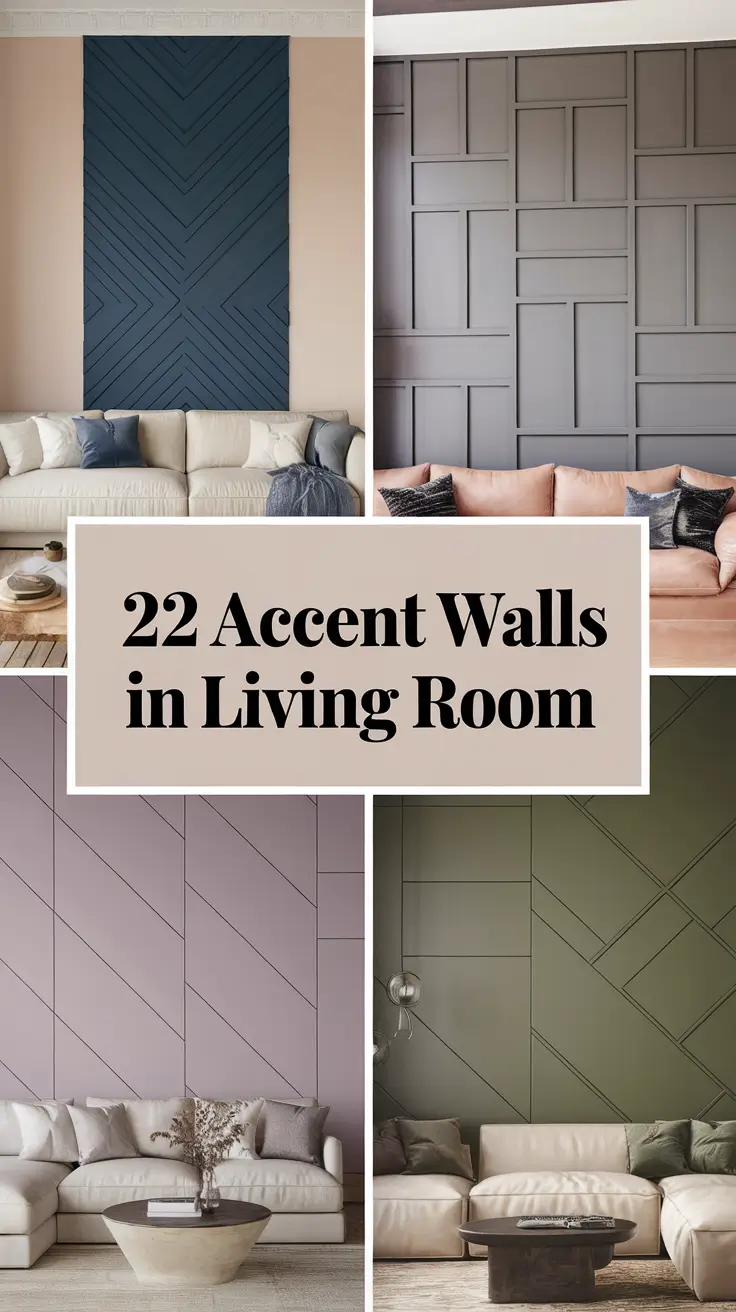 Accent Walls in Living Room Ideas: Stylish Designs with Paint, Wallpaper & Texture