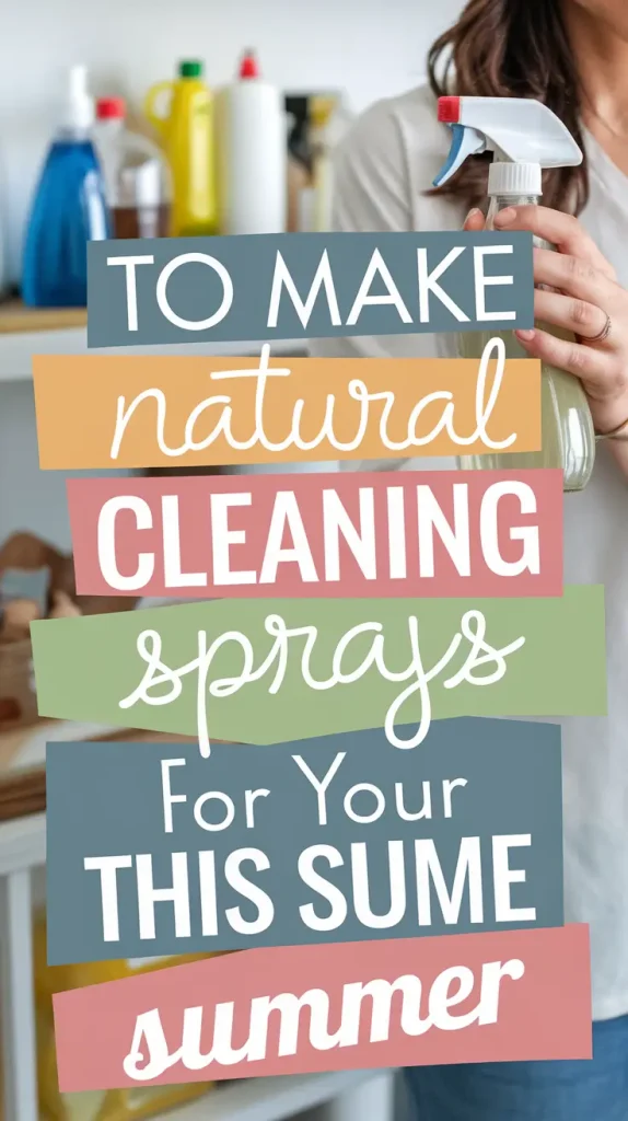 How to Make Natural Cleaning Sprays for Your Home This Summer