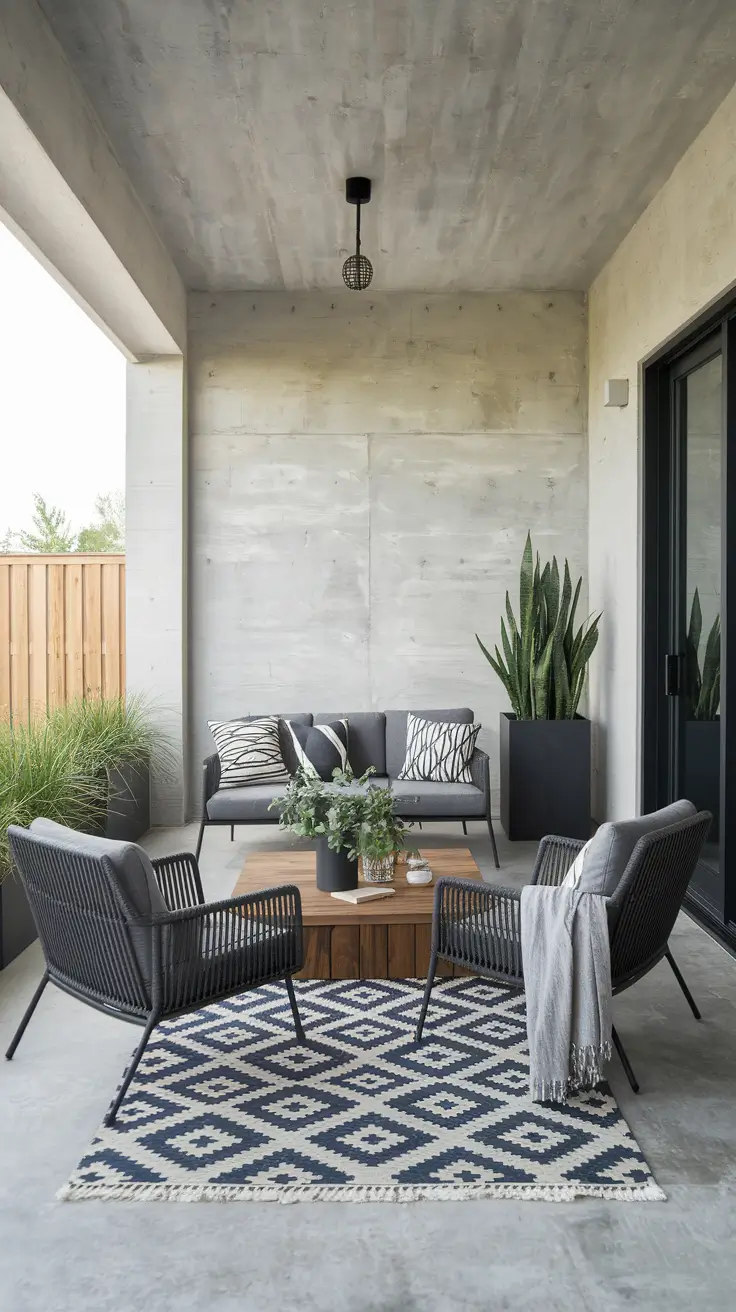 Rustic Outdoor Patio Decorated for the 4th of July: Farmhouse Charm Meets Patriotic Style