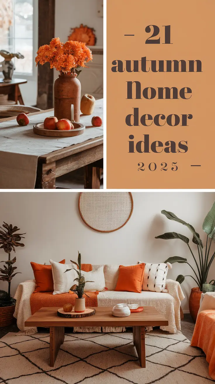 Autumn Home Decor Ideas 2025 – Cozy, Cheap & DIY Touches for Kitchen, Entryway, Living Room