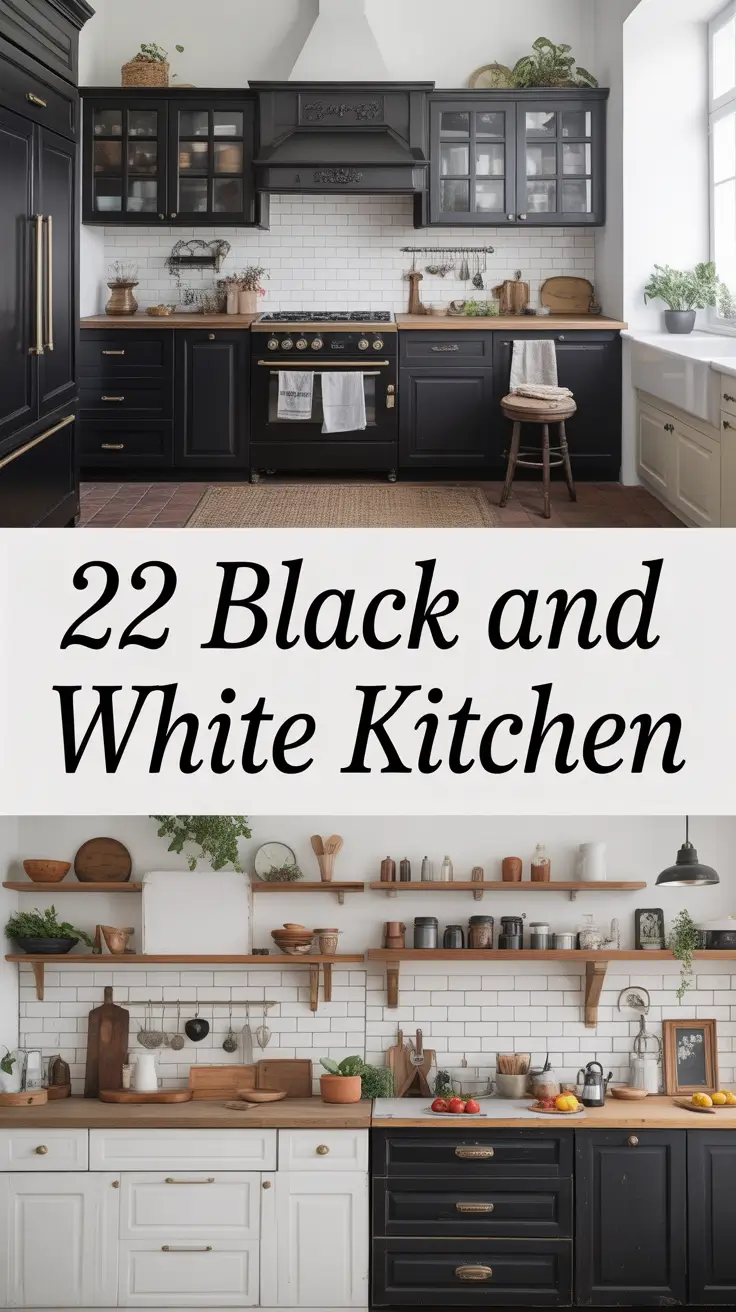Black and White Kitchen: Inspiring Design Ideas for a Timeless Modern Look