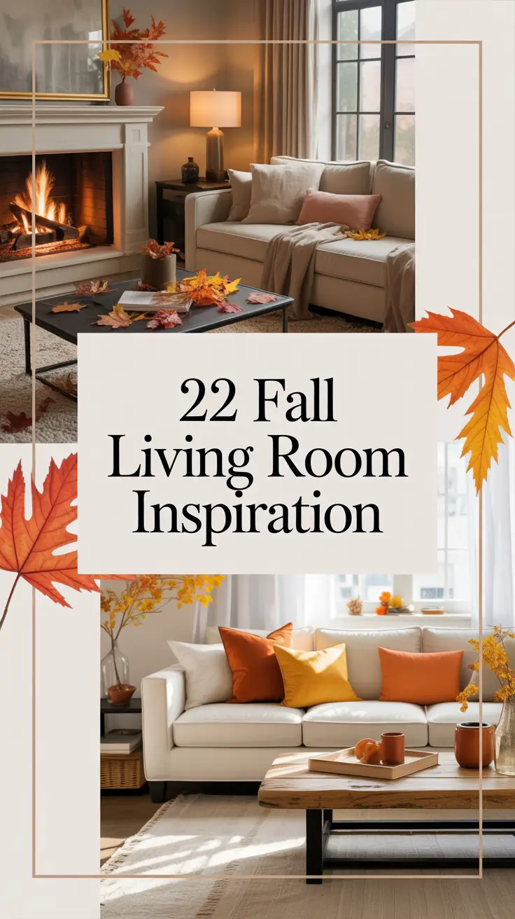 Fall Living Room Inspiration 2025: Elegant Ideas, Colors & Cozy Decor Trends