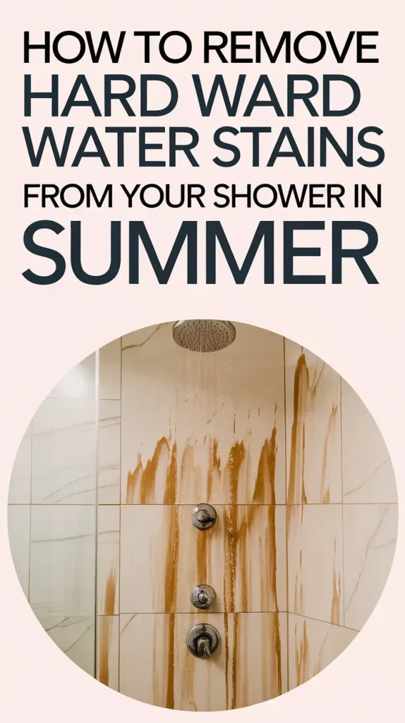 How to Remove Hard Water Stains from Your Shower in Summer