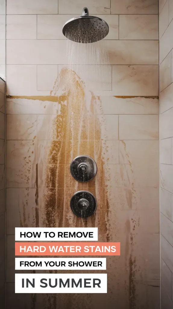 How to Remove Hard Water Stains from Your Shower in Summer