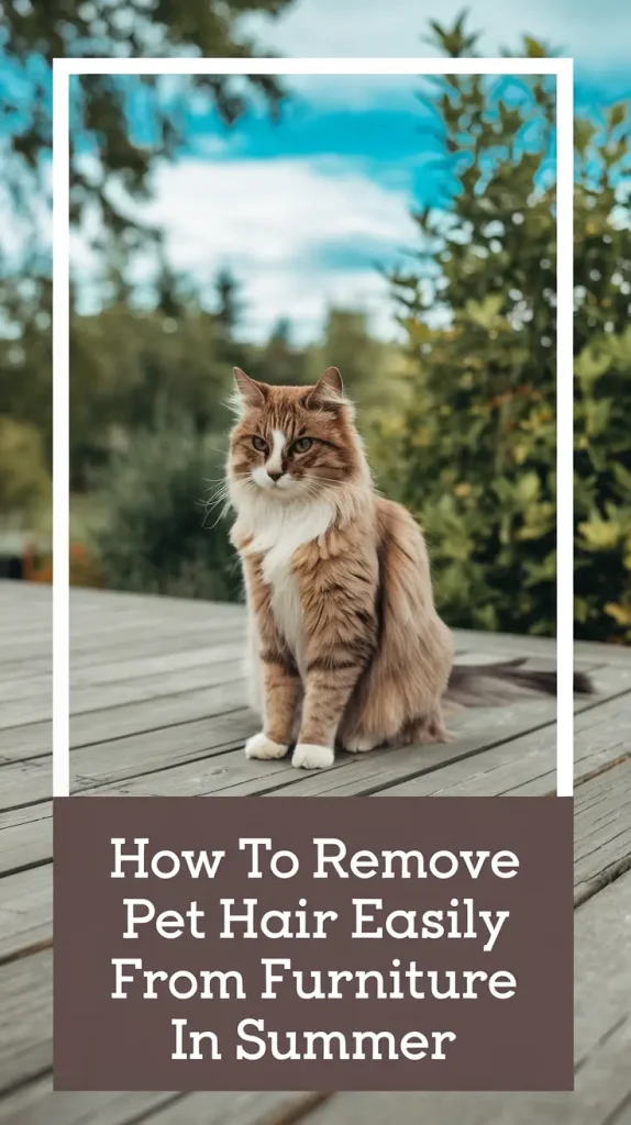 How to Remove Pet Hair Easily From Furniture in Summer