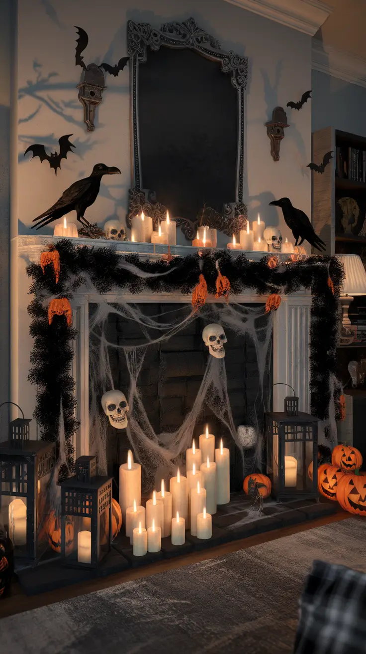 Halloween Mantle Ideas 2025: Stylish, Spooky & Classy Designs for Your Home