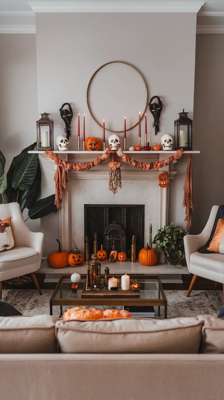 Halloween Mantle Ideas 2025: Stylish, Spooky & Classy Designs for Your Home