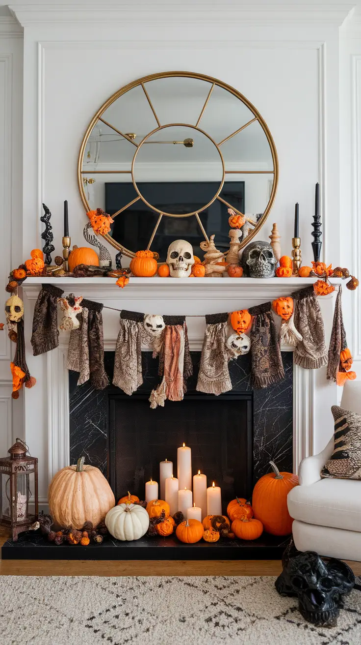 Halloween Mantle Ideas 2025: Stylish, Spooky & Classy Designs for Your Home